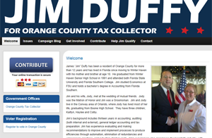 The Politics of Effective Website Design: Jim Duffy for Orange County Tax Collector 